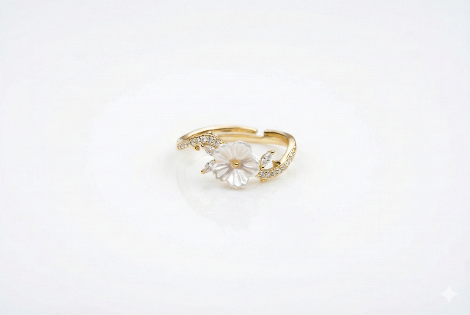 Pearlescent Blossom Ring