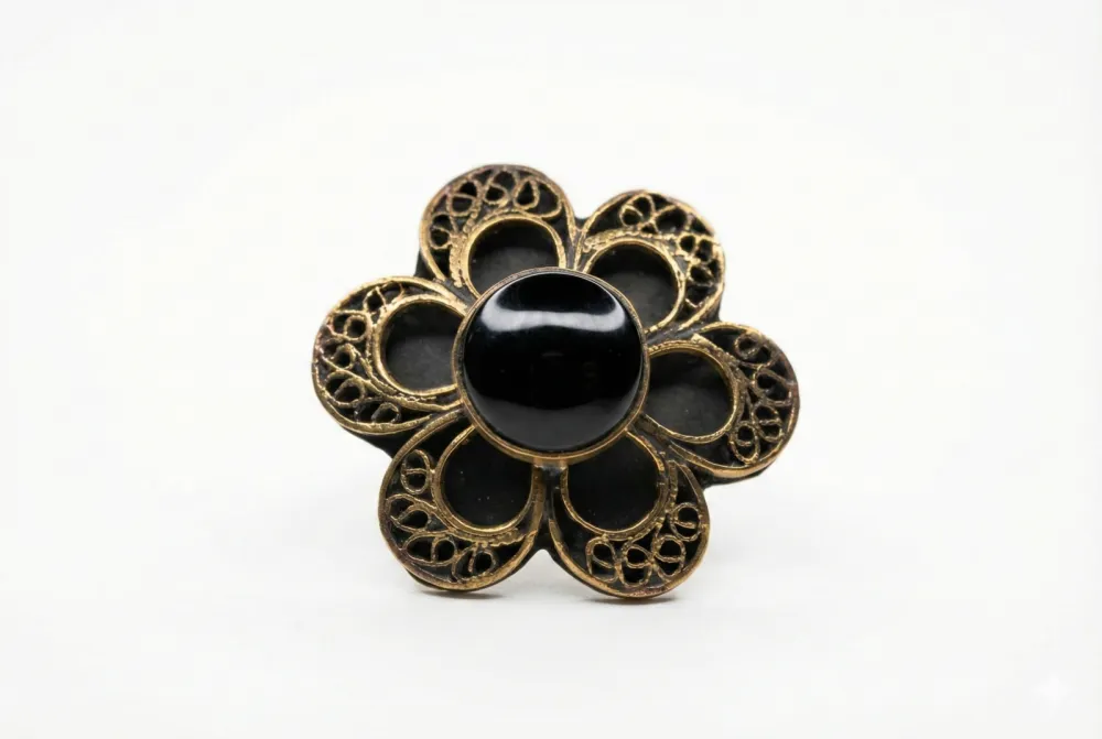 Midnight Flora Ring