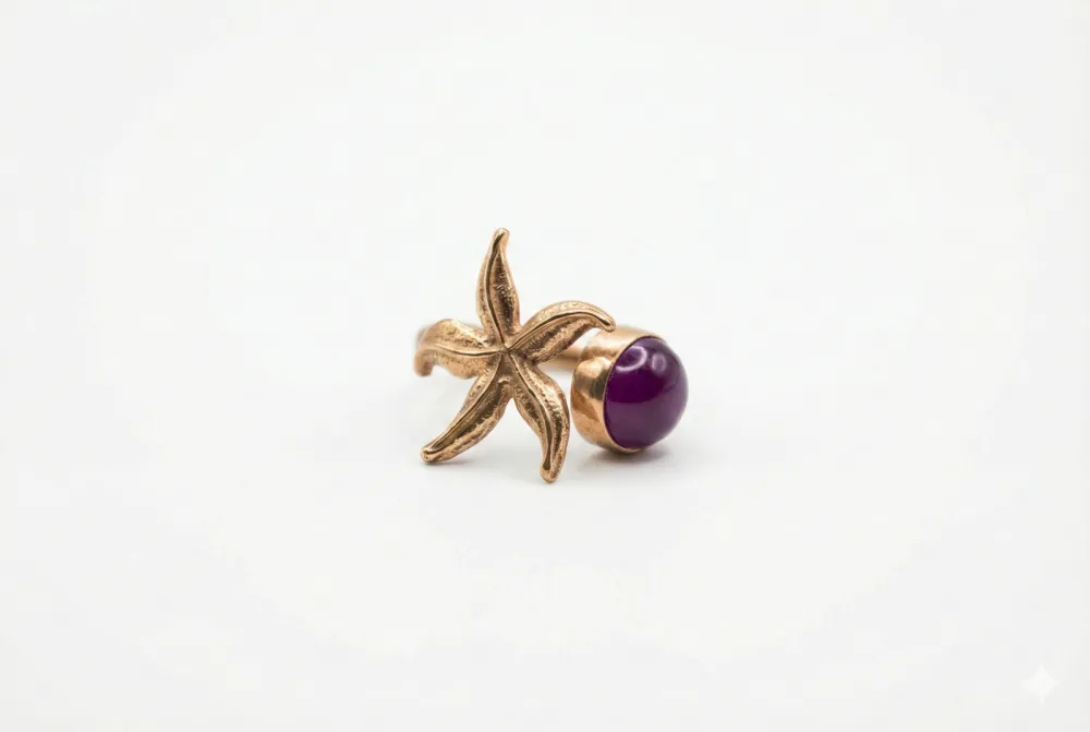 Amethyst Star of the Shore Ring