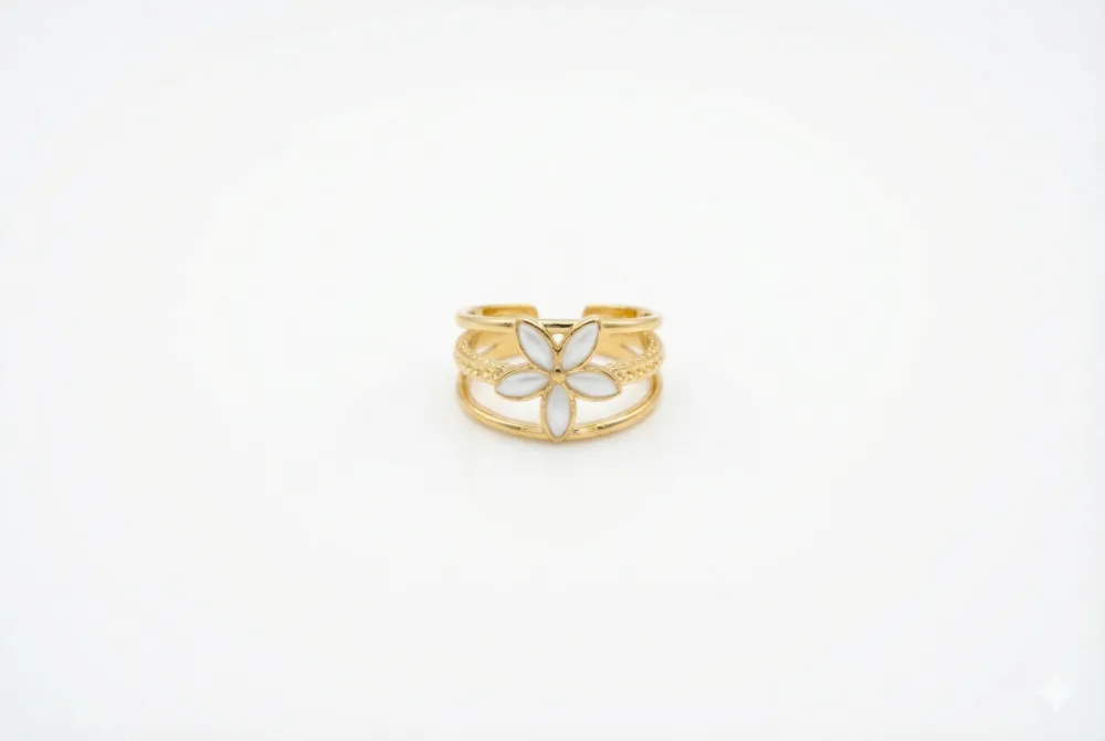 Jasmine Bloom Layered Ring